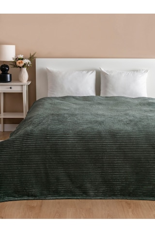 Diadora Wellsoft 180 X 220 / 150 X 200 Cm Fitilli Battaniye Koyu Yeşil