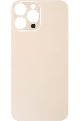 Apple Uyumlu iPhone 13 Pro Max Arka Pil Batarya Kapağı - Lens Hariç Gold