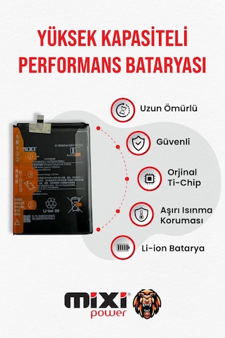 Xiaomi Poco X3 Nfc Uyumlu Tam Kapasite Batarya
