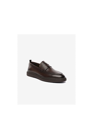 Greyder Erkek Kahverengi Hakiki Deri Loafer Ayakkabı 5k1la18493 7964 Kahve