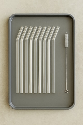 12 Adet Borosilikat Cam Pipet Seti + Temizleme Fırçası Isıya Dayanıklı, Yeniden Kullanılabilir Şeffaf