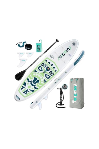 Funawater Tiki Şişme Sup Board/stand Up Paddle Board Pati Dostu Yüzey 320x85x15 Cm
