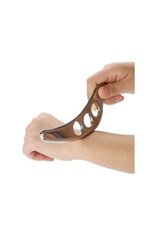 Suntek Paslanmaz Çelik Gua Sha Kurulu Kas Kazıma Masaj Aleti Gümüş