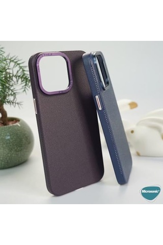 Apple iPhone 15 Plus İçin Kılıf Metalist Leather Mavi Apple iPhone 15 Plus İle Uyumlu Kılıf - Mavi