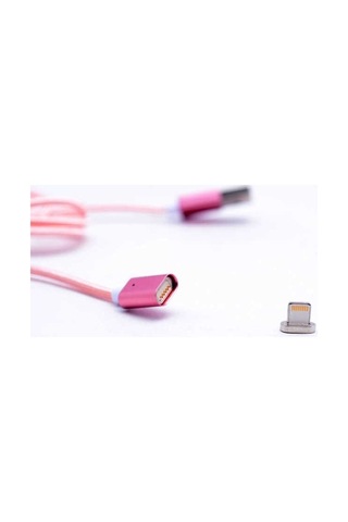 Zore Metal Manyetic Uçlu Lightning Usb Kablo-Siyah