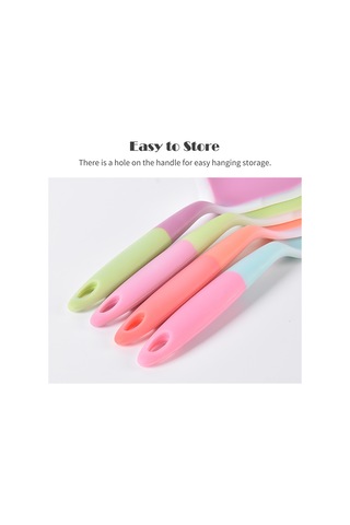 Monyee Yemek Dereceli Silikon Geniş Açık Transfer Spatula - Teflon Tencere Uyumlu, Kolay Temizlenir - Yeşil Yeşil