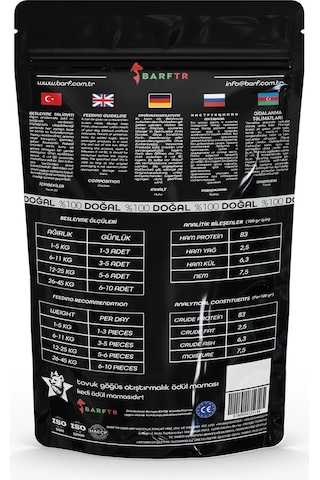 Barftr Tavuk Göğüs Eti Parçaları Atıştırmalık Kedi Ödül Maması 80 G