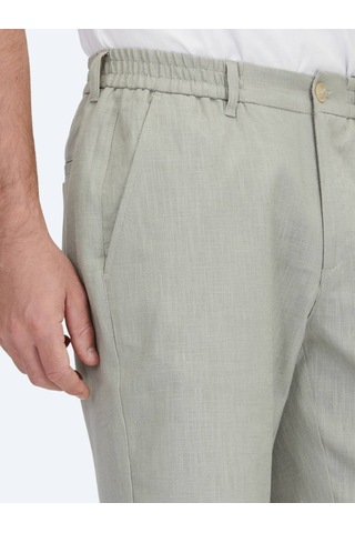 Nil Yeşili Dokuma Jogging Fit Casual Pamuk Karışımlı Bermuda Nil Yeşili