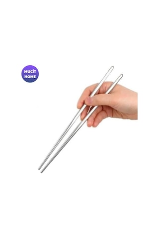 Mucit Home 5'li Paslanmaz Çelik Metal Chopstick çok renkli