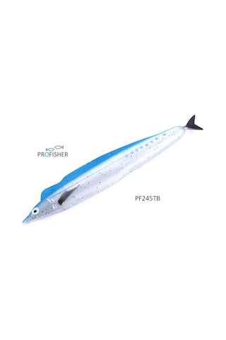 PROFISHER Tuna Avı Lacivert Silikon Sahte Balık Yem 32 cm 76 gr