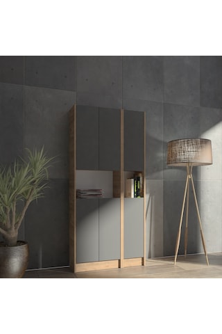 Kuta Flat85 Kitaplık 6 Kapaklı Kütüphane (487094274)