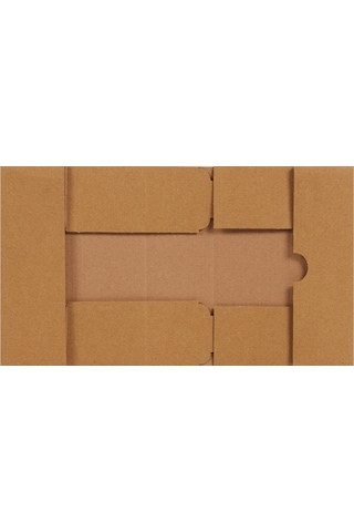 Packanya 17 x 12.5 x 5.5 - 100 Adet Kesimli Karton Kutu  -  Internet ve Kargo Kutusu