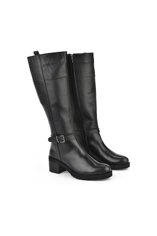 Ziya, Kadın Hakiki Deri Çizme 15319z8006 Siyah 15319z8006 000 Siyah