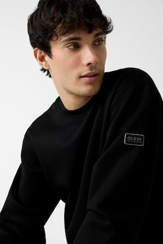 Guess Bisiklet Yaka Erkek Sweat Siyah