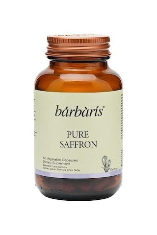 Barbaris Pure Saffron Takviye Edici Gıda 60 Bitkisel Kapsül