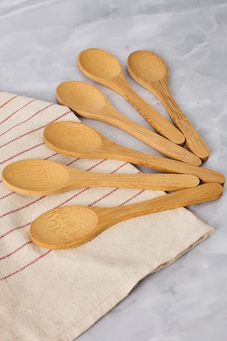 Spicy 6 Parçalı Bambu Baharat Kaşığı Bambu Bambu