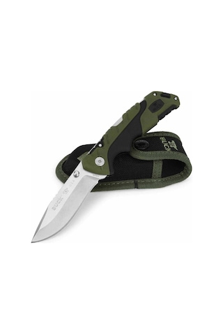 Buck 659 Folding Pursuit Kamp Çakı, Yeşil-siyah Çok Renkli