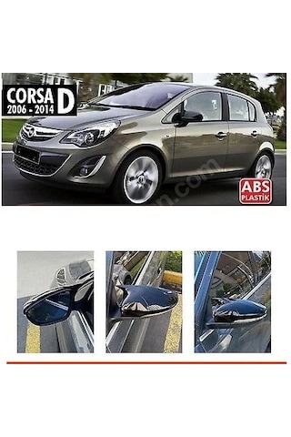 Opel Corsa D (2011 - 2014) Batman Yarasa Ayna Kapağı (parlak Siyah)