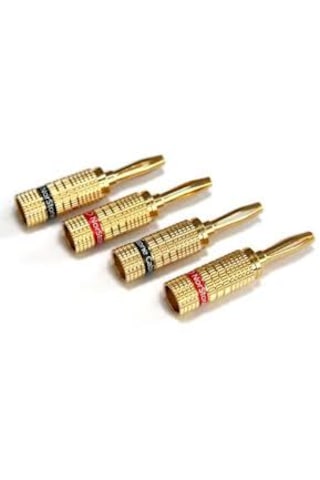 Norstone Gold Banana Plug Set Of 4
