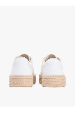 Tommy Hilfiger Th Foxıng Platform Rope Kadın Beyaz Sneakers - Fw0fw09173