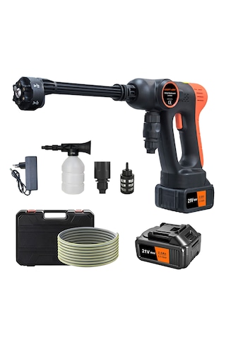 Kraft Hart Çift Akülü Şarjlı Yüksek Basınçlı Oto Yıkama Makinesi