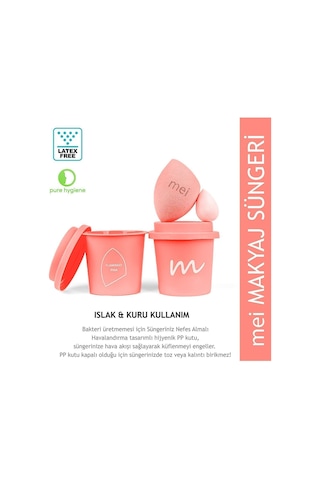 Makyaj Süngeri Fondöten Emmeyen Sponge Coffee Cup Hijyenik Flamingo Pink 1 Pro 1 Mini
