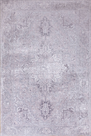 Artloop Fuga Kadife Dokulu Siyah/beyaz Modern Desenli Halı Ka 01