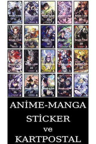 Seraph Of The End 11-30 Eksiksiz Manga Seti 20 Kitap / Anime-manga Sticker Ve Kartpostal
