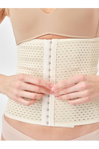 Mistirik Ulyana Model Özel Tasarımlı Hamilelik Sonrası Sarkma Önleyici Latex Korse Ten Renk