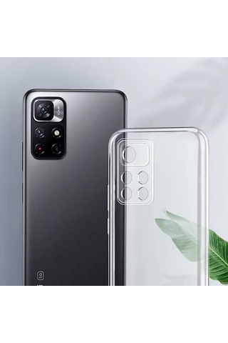 Xiaomi Redmi Note 11 / Note 11S Kılıf Şeffaf Silikon Hibrit Case Renksiz