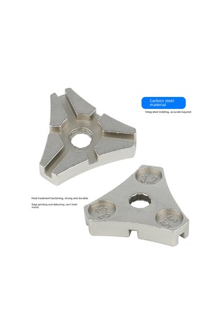 Geeksen Mountain Bike Tel Ayar Aleti - Üçgen Tasarım 6 Soketli Çelik Radyal Onarım Aracı Gümüş Gümüş