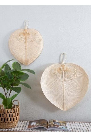 The Mia Dkr0588 Dekoratif Bambu Duvar Dekoru 2x29x39 Cm
