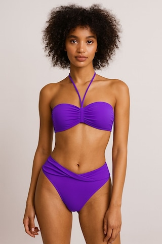 Deep Beach Straplez - Twist Bikini Takım Siyah