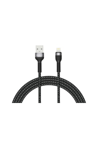 Ekılıf - Lightning Usb Kablo Shira Serisi 2m - Siyah - T19621 Siyah