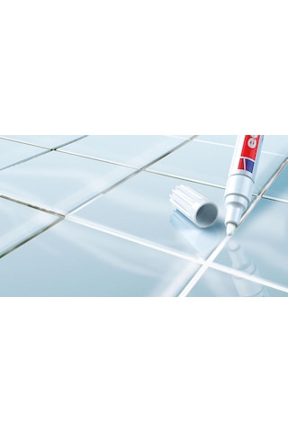 Edding 8200 Fayans Kalemi Derz Kalemi Beyaz 3 Adet