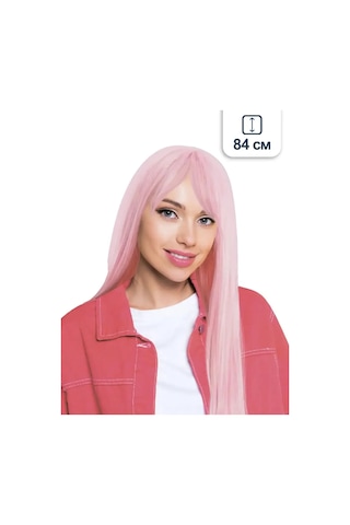 Riota Uzun Karnaval Perukü, Cosplay İçin Anime, Pembe, 84 Cm 168041996 Pembe