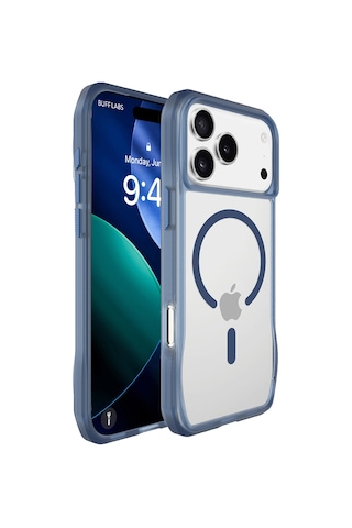 Buff Apple Uyumlu iPhone 17 Pro Max Magsafe Octa Shield Kılıf Mavi