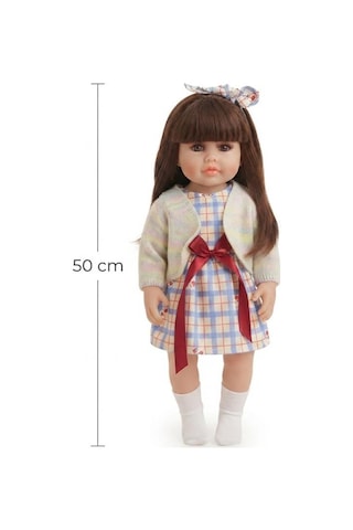 Emzikli Sevimli %100 Et Bebek - 50 Cm Konuşan Gerçekçi Oyun Arkadaşı İnteraktif Eğitici Oyuncak 26660966