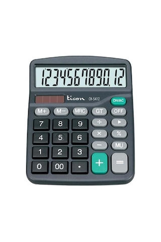 Ticon CH-5412 12 Haneli Hesap Makinesi