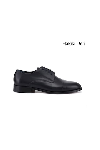 Diğer Erkek Lacivert Antik Bağcıklı Kösele Taban Hakiki Deri Klasik Ayakkabı Ddma84527208