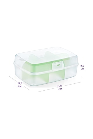 Flosoft Premium Poşet Çay Kutusu Çok Amaçlı Kapaklı Bölmeli Organizer