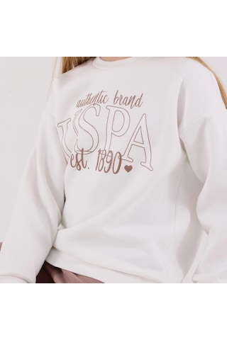 U.S. Polo Assn. Eşofman Takımı Us2316-4 Beyaz Beyaz