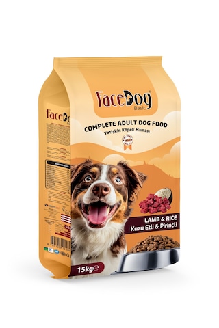 Facedog Kuzu Etli Ve Pirinçli Yetişkin Köpek Maması 15 Kg Facedog Kuzu Etli Ve Pirinçli Yetişkin Köpek Maması 15 Kg