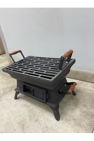 Fs-405 Ahşap Saplı Döküm Mangal