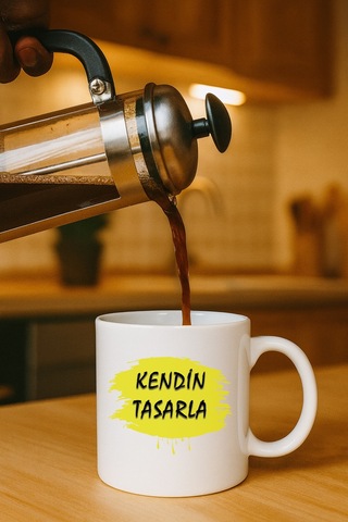 Kendin Tasarla Bardak - Kişiye Özel Bardak Satıya Sor 2 Düz Beyaz Kupa