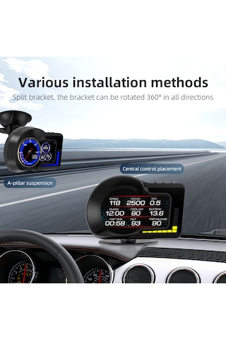 F15 Hud Obd Gelişmiş Fonksiyonlu Araç Veri Ekranı Head Up Display