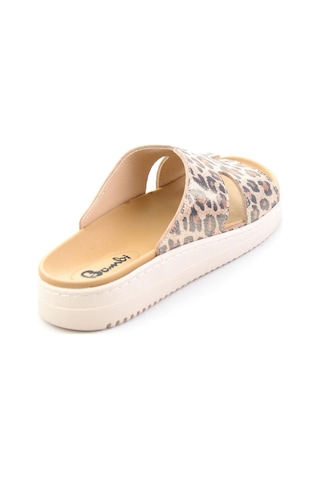 Bambi Leopar Hakiki Deri Kadın Terlik K04694025003