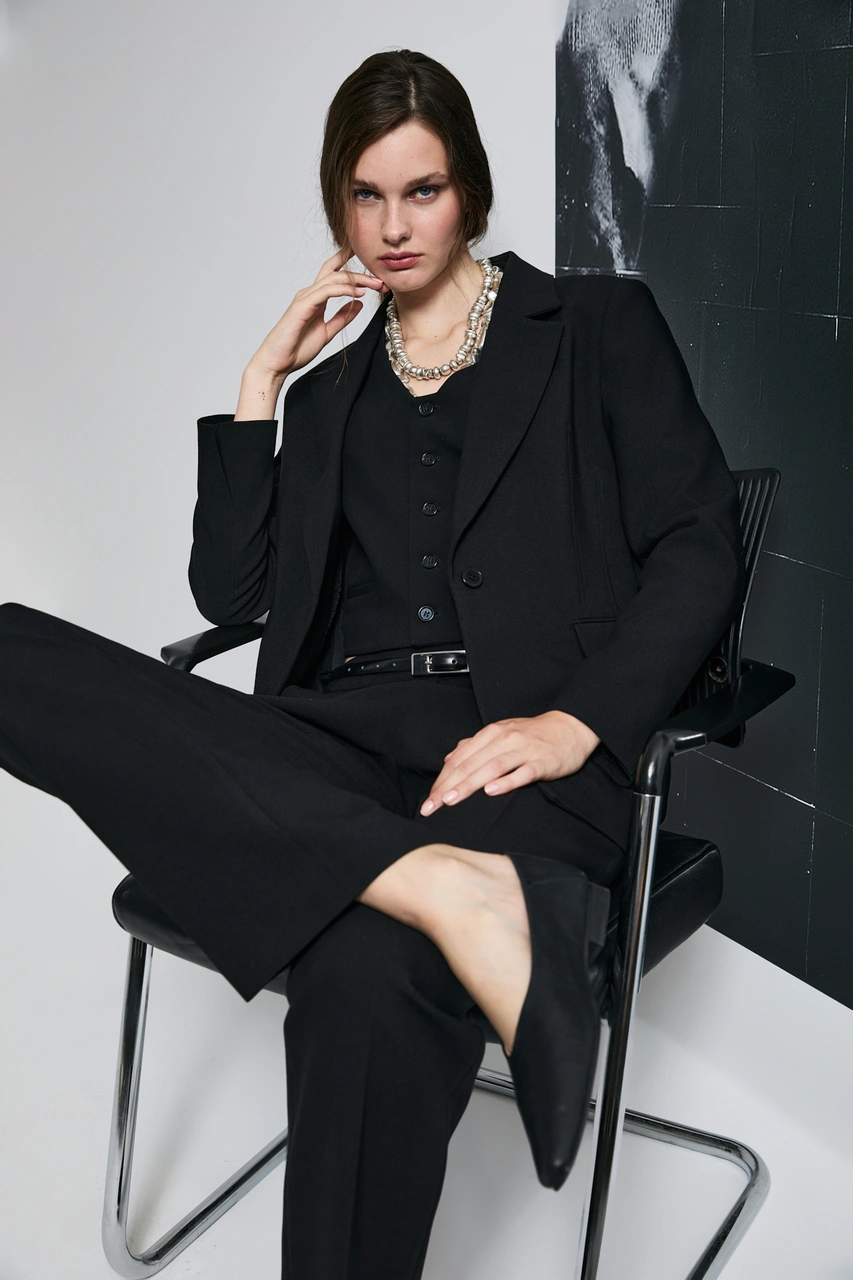 Lufian Sara Kadın Pantolon Siyah Siyah 122190045100100 Siyah