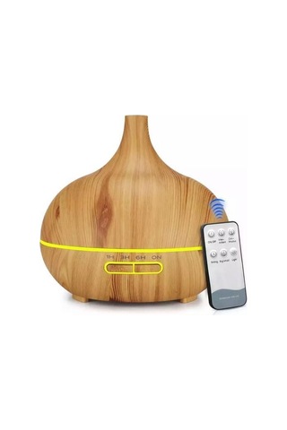 Ultrasonik Aroma Hava Nemlendirici Hava Difüzör Kokulu Uçucu Yağ Difüzör 500 Ml Kumandalı Led Işıklı