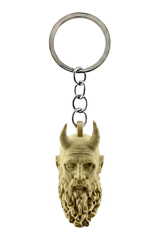 Fibrika Store Kratos Figürlü Anahtarlık Bej
